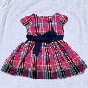 Ralph Lauren Baby Pink Plaid Dress